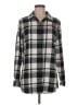 Port Authority Plaid Black Long Sleeve Button-Down Shirt Size M - photo 1