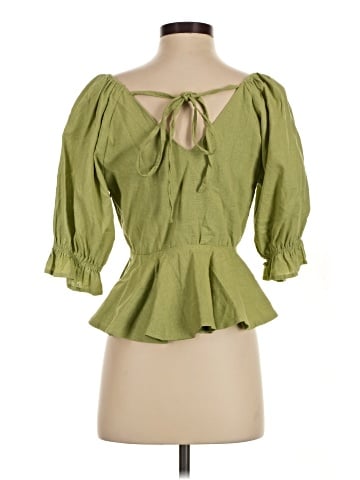 7 For All Mankind 3/4 Sleeve Blouse (view 2)