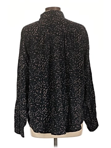 Cosmic Blue Love Long Sleeve Blouse (view 2)