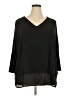 MICHAEL Michael Kors 100% Polyester Black 3/4 Sleeve Blouse Size 2X - photo 1