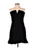 Lavish Solid Black Cocktail Dress Size S - photo 1
