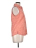 Fashion Bug 100% Cotton Orange Sleeveless Button-Down Shirt Size L - photo 4