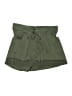 Express 100% Polyester Solid Green Shorts Size XL - photo 1