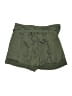 Express 100% Polyester Solid Green Shorts Size XL - photo 2
