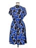 Lane Bryant Print Blue Casual Dress Size 14 - 16 Plus - photo 2