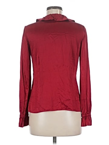 Alfani Long Sleeve Silk Top (view 2)