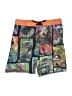 Jurassic World 100% Polyester Graphic Orange Board Shorts Size 8 - photo 1