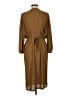 OAK + FORT 100% Polyester Tan Casual Dress Size L - photo 2
