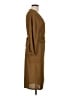 OAK + FORT 100% Polyester Tan Casual Dress Size L - photo 4