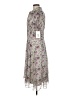 MIKAEL AGHAL Floral Gray Casual Dress Size 6 - photo 5