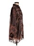 Zara Paisley Brown Long Sleeve Blouse Size S - photo 4