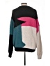Lovers + Friends Color Block Teal Pullover Sweater Size L - photo 2
