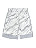 Adidas 100% Recycled Polyester Graphic Silver Gray Athletic Shorts Size 10 - 12 - photo 2