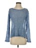 Calypso St. Barth 100% Linen Metallic Blue Pullover Sweater Size S - photo 1