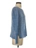 Calypso St. Barth 100% Linen Metallic Blue Pullover Sweater Size S - photo 4