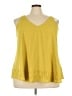 Lane Bryant Outlet 100% Polyester Yellow Sleeveless Top Size 24 - photo 1
