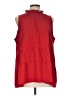 Mud Pie 100% Polyester Red Sleeveless Blouse Size L - photo 1