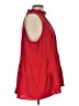 Mud Pie 100% Polyester Red Sleeveless Blouse Size L - photo 4