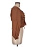 rue21 100% Rayon Brown Long Sleeve Blouse Size M - photo 4