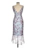 Bardot 100% Polyester Floral Blue Cocktail Dress Size 6 - photo 2