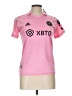 Adidas 100% Polyester Pink Short Sleeve T-Shirt Size 30 waist - photo 1