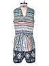 Bebop Print Blue Romper Size XS - photo 2