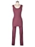 Feathers Color Block Burgundy Jumpsuit Size L - photo 1