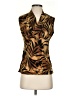 JKLA Brown Sleeveless Blouse Size S - photo 1