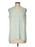 Rose + Olive 100% Polyester Green Sleeveless Blouse Size L - photo 1