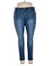 Hue Solid Blue Jeans Size XXL - photo 1