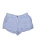 J.Crew 100% Linen Stripes Blue Shorts Size M - photo 1
