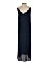 J.Crew 100% Polyester Solid Blue Casual Dress Size S - photo 2