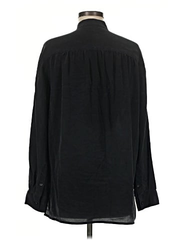 Madewell Long Sleeve Silk Top (view 2)