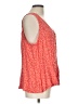 Old Navy 100% Rayon Red Sleeveless Blouse Size L (tall) - photo 4