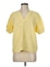 Boden 100% Cotton Yellow Short Sleeve Blouse Size 8 - photo 1
