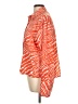 5/48 100% Polyester Animal Print Orange Long Sleeve Blouse Size L - photo 5