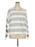 Adora Stripes Silver Pullover Sweater Size 3X - photo 1