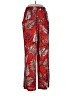 On Twelfth 100% Polyester Print Red Casual Pants Size L - photo 1