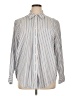 Tommy Hilfiger 100% Cotton Stripes Silver Long Sleeve Button-Down Shirt Size 1X - photo 1
