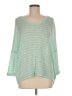 It's Our Time Green 3/4 Sleeve Top Size M - photo 1