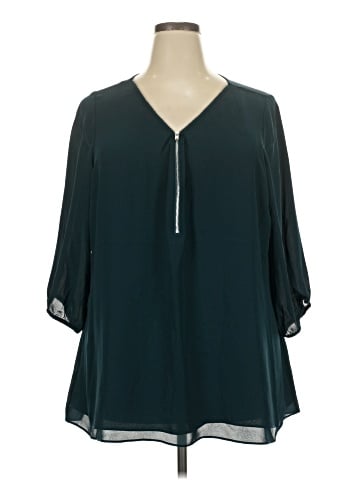 City Chic 3/4 Sleeve Blouse (view 1)