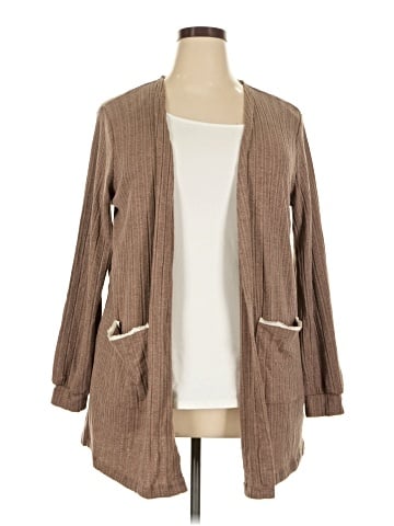 Peach Cardigan (view 1)