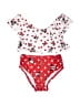 Disney 100% Polyester Hearts Red Two Piece Swimsuit Size 4 - photo 1