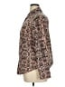 Apt. 9 100% Polyester Animal Print Brown Long Sleeve Blouse Size XL - photo 5
