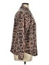 Apt. 9 100% Polyester Animal Print Brown Long Sleeve Blouse Size XL - photo 4