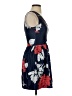Aqua 100% Polyester Graphic Blue Cocktail Dress Size XS - photo 4