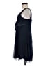 En Focus Studio 100% Polyester Solid Blue Cocktail Dress Size 8 - photo 5