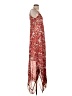 Taylor 100% Polyester Paisley Red Casual Dress Size 4 - photo 4