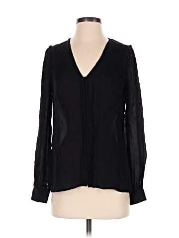 Paige Long Sleeve Silk Top (view 1)