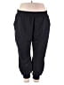 Athletic Works Solid Black Sweatpants Size 3X - photo 1